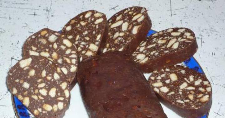 Cookie Chocolate Sausage: Recipes